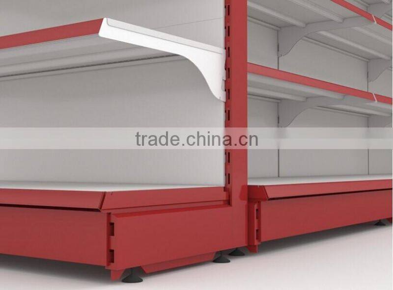 Supermarket display shelf (steel with powder coating)