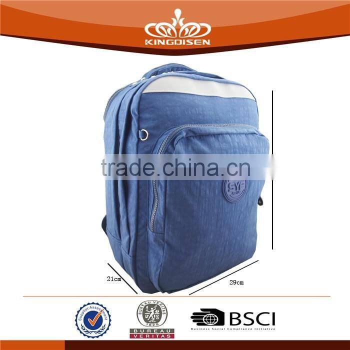 Large capacity durable washer wrinkle fabric computer backpack