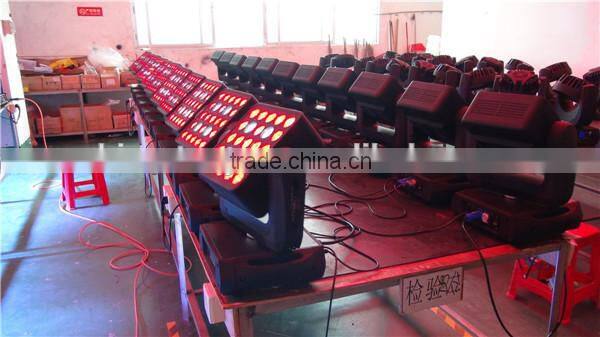 25*12W led matrix moving head light RGBW led stage beam lighting