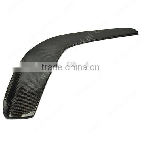 universal car front bumper lip spoiler carbon fiber front spoiler(pair)