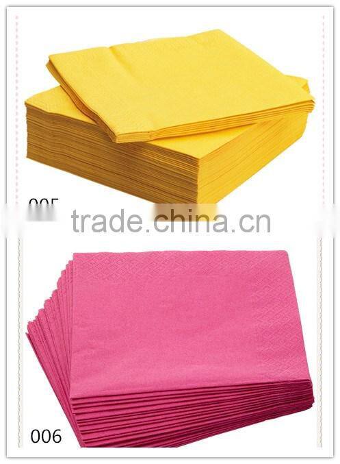 2016 HOT Sale ODM OEM China Manufacuture Colored Fold Christmas Paper Napkins