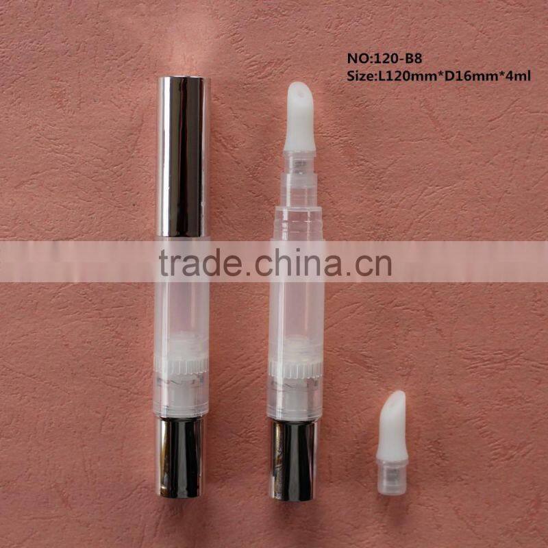 2016 newest Wholesale 2ml, 4ml empty cosmetic twist pen with bursh applicator