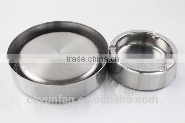 Double-wall Mirror Polished stainless steel cigarette accessory/ashtray/tobacco jar