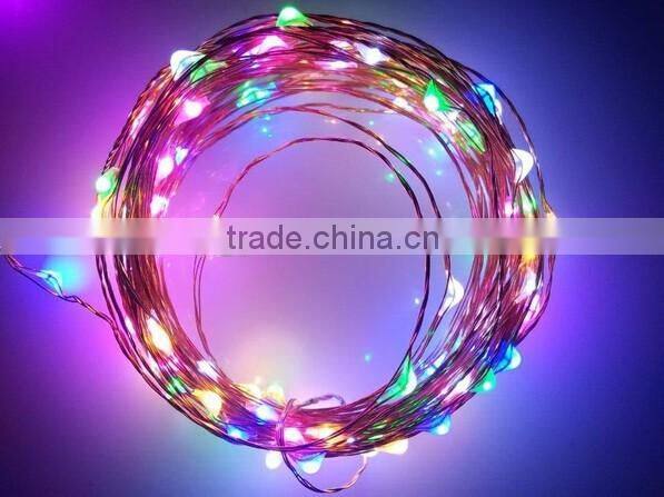2XAA battery wholesale new design copper wire mini LED waterproof Christmas electric garland