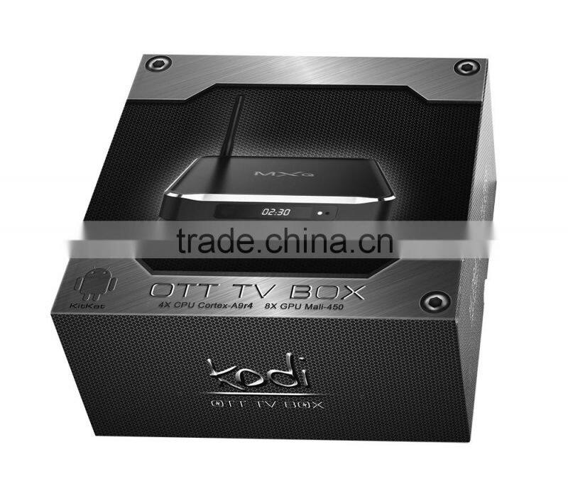 AML S812 Quad core RJ45 802.11B/G/N WIFI Dual band wifi android tv box 2gb ram cocobox