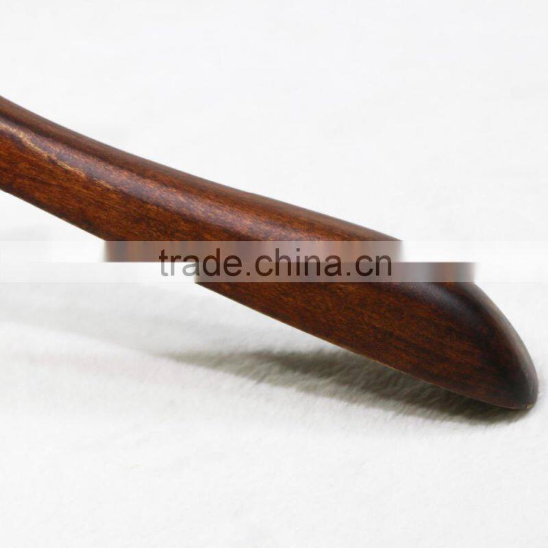 Senior classic brown wooden hanger for clothes