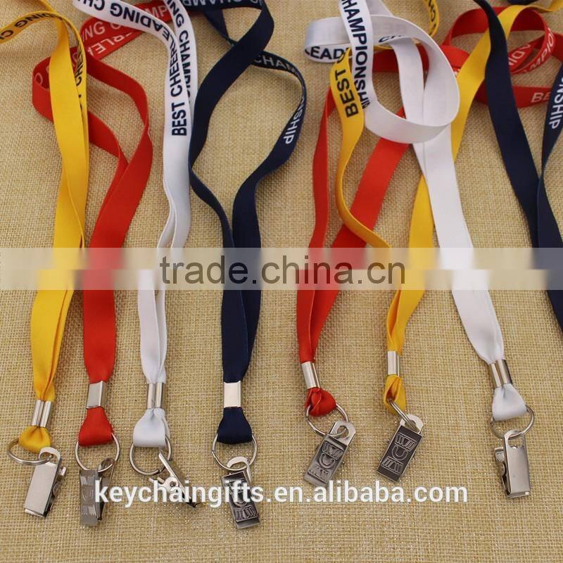 Pretty and comfortable polyester printing lanyard for gifts custom