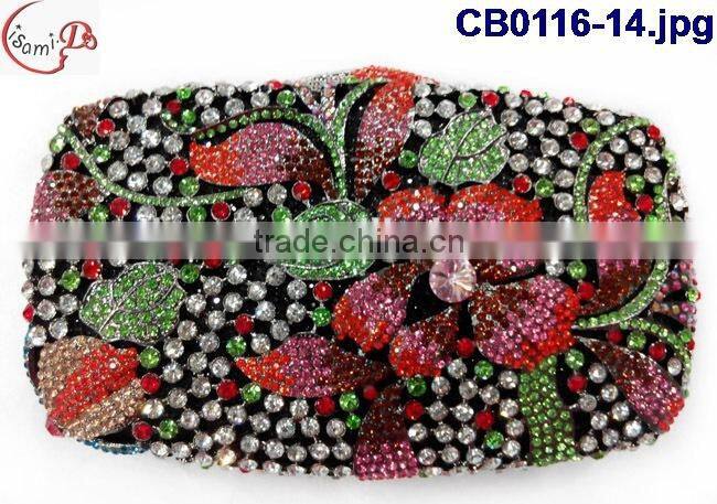 Multicolor and too beans/stones of shinning bag for weeding party CB0116-13