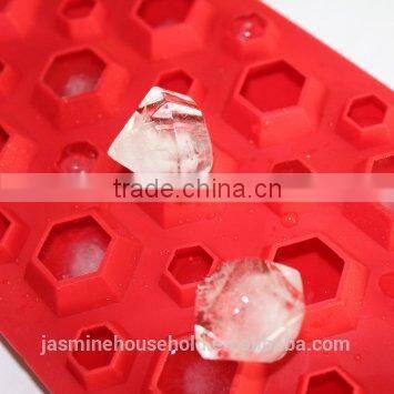 Hot Sale High Quality BPA Free Diamond Shape silicone ice cube trays