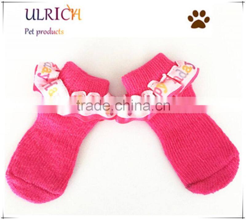 S10 new design cotton knitted dog socks for birthday