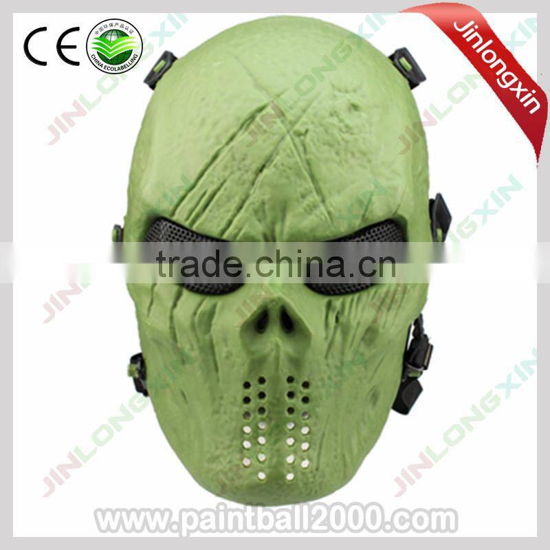 Hot Metal Mesh Skull Skeleton Full Face Protection Airsoft Mask