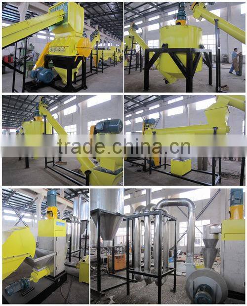 Factory supplier plastic recycling crusher / pet bottle crushing machine