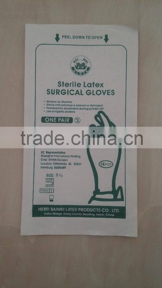 disposable latex sterile surgical gloves