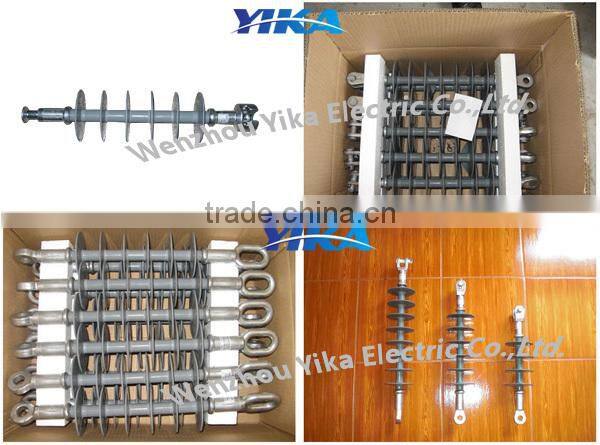Wenzhou Yika IEC FXBU 24/70 High Tension Composite Suspension Insulator Types Insulators