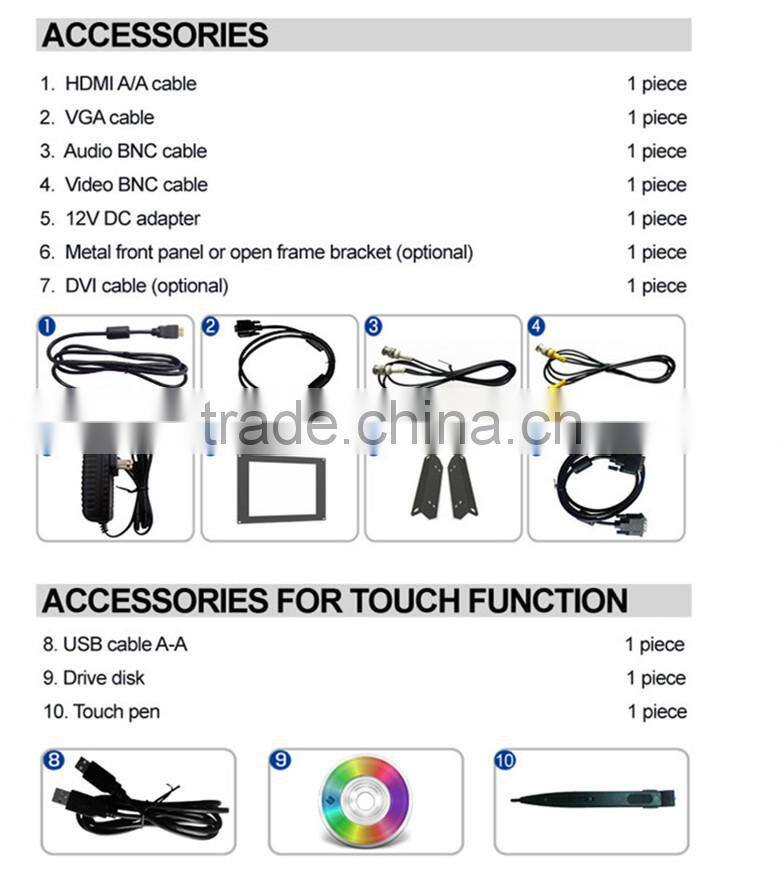 15 inch hdmi monitor lilliput TK1500-NP/C/T 1024*768 high resolution Aspect ratio: 4:3