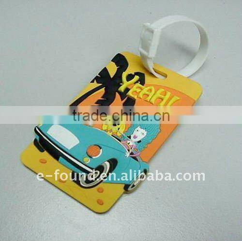 PVC Luggage Tag/rubber travel tag/leather luggage tag