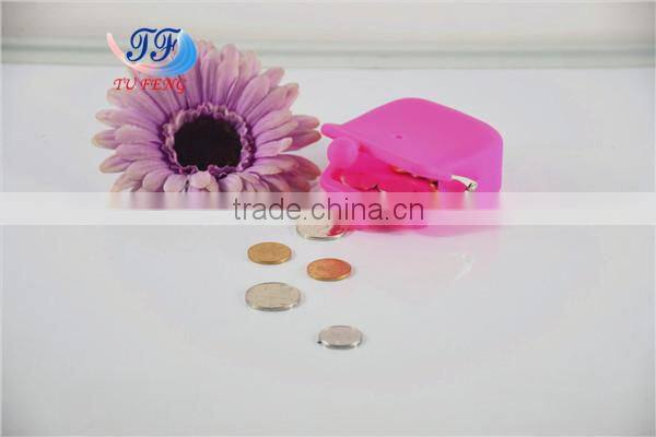 bulk wholesale fashion candy color rubber squeeze coin purse