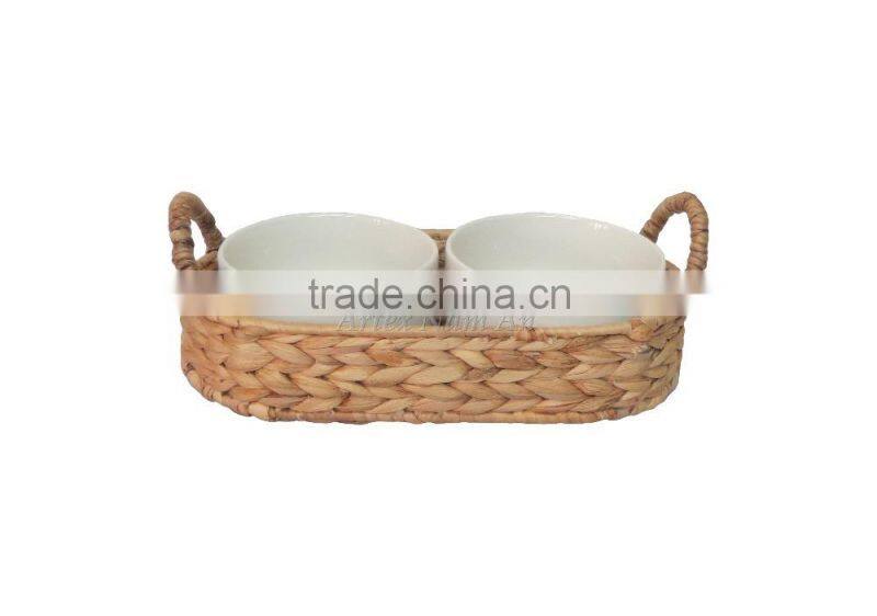 New design! Bowl water hyacinth tray with good price