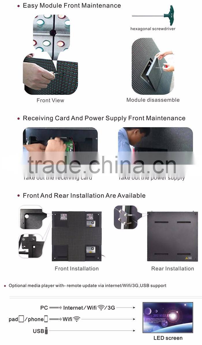 HOT SALE Video display function P10 SMD outdoor waterproof led display module
