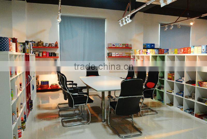 Exquisite round tea tin can with special lid