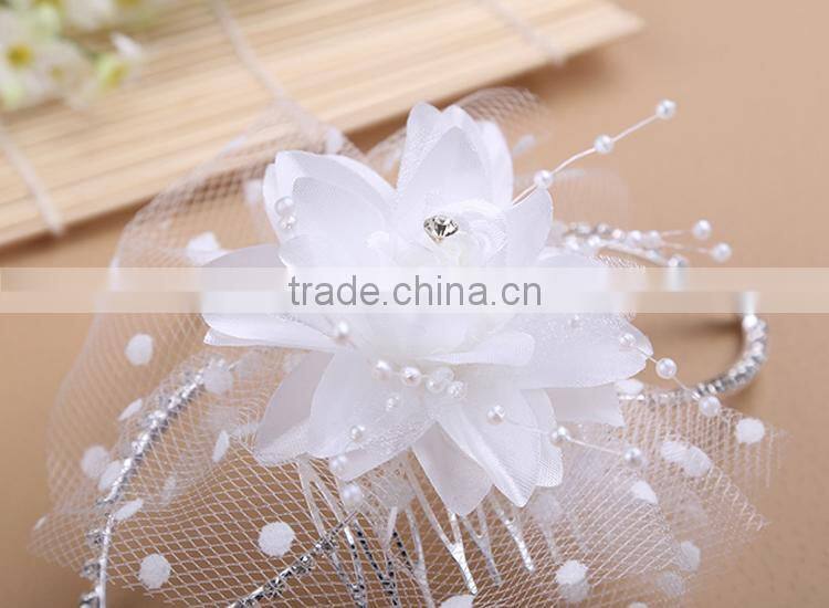 ponytail flower hair ornament, braid hair ornament