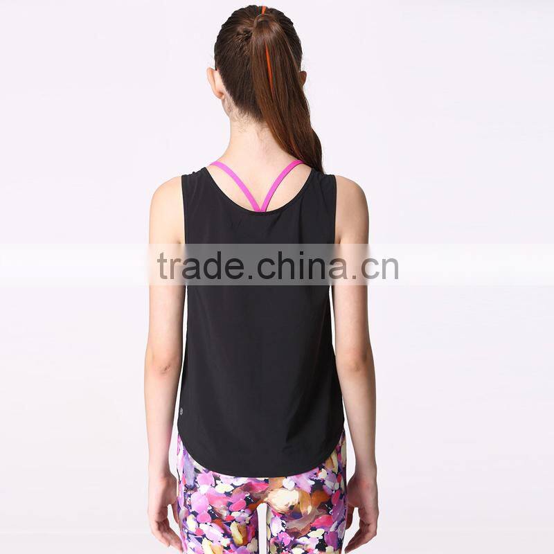NEW BLACKnew design women short sleeve crop top, wholesale women gym short sleeve top