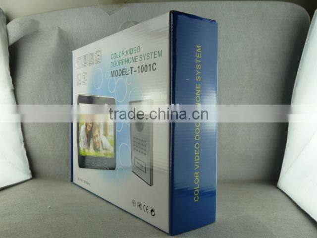 10 inch touch button door bell / door phone 10"tft-lcd 4-wire 7 inch color video door phone
