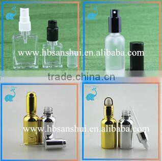 translucent black glass dropper bottle glass cosmetic serum dropper bottle