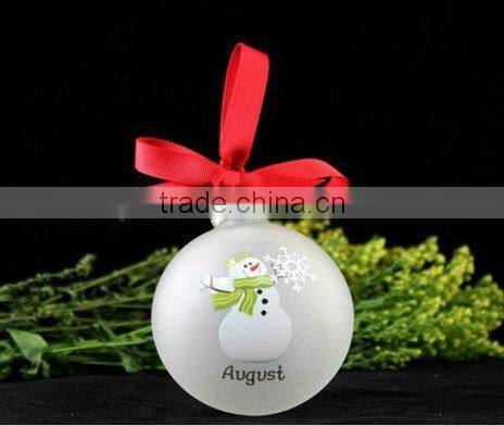 unique hand-painted outdoor christmas decorations glass ball crafs