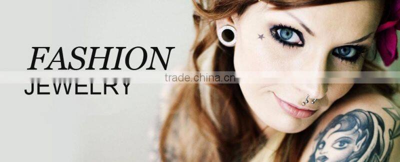 Charming design wholesale custom clear ear spiral glass plug