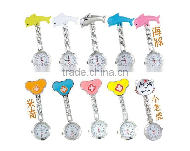 Woman big famous top brand waterproof smile nurse watches