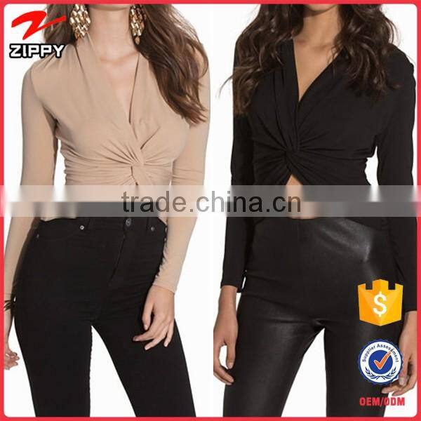 2016 Lastest Design Fashionable Twisted Lady Top