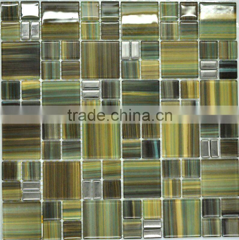Outdoor Translucent Floor Strip Glass Crystal Mosaic Tile