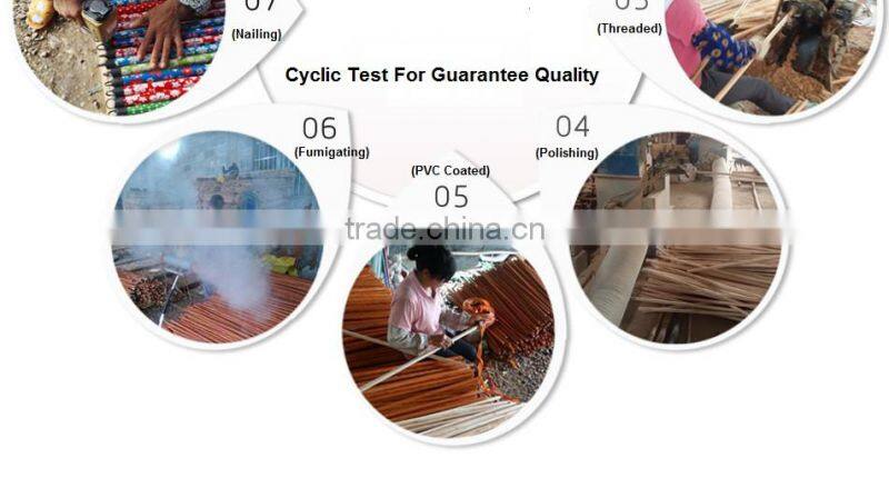 Cheap widely use single color varnished wooden broom stick