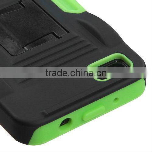 for blackberry z10 case cover hybrid armor stand black/green