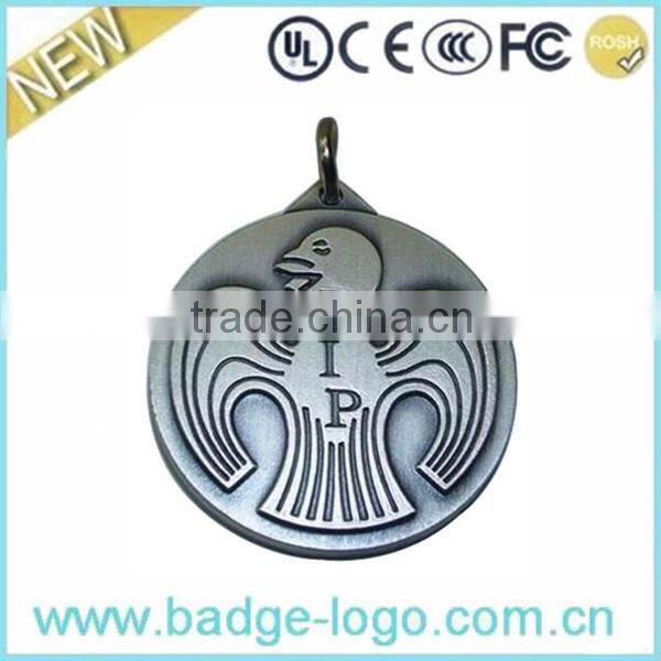 Fashion Custom Embossing Metal Pendant