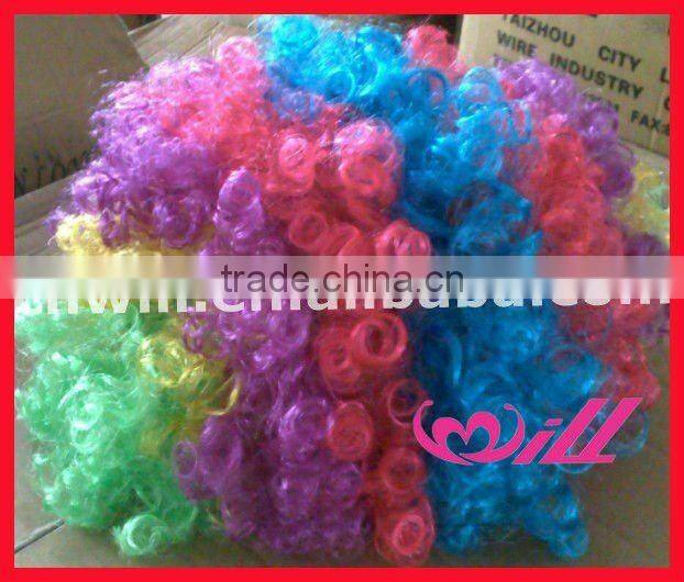 Hair Wig Synthetic Football Fan Wigs Afro Wave Wigs 120g Hair Wig