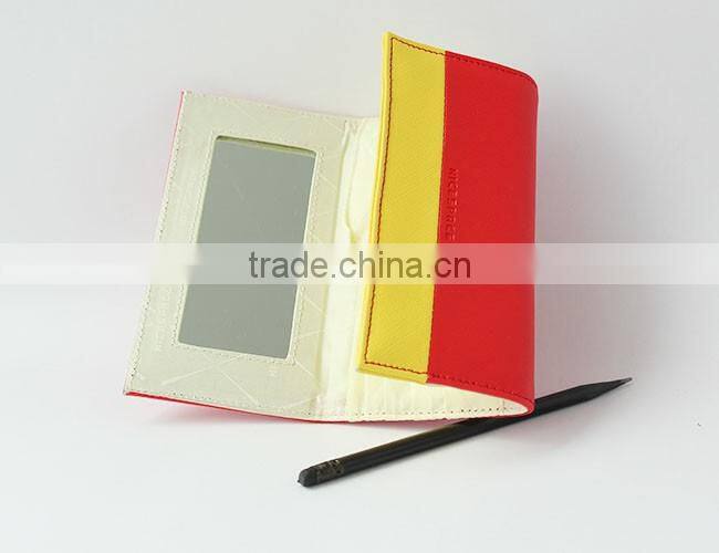 Wholesale eyebrow pencil storage bag with mirror kind workmanship