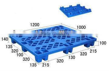 Good quality plastic single pallet with grid mold