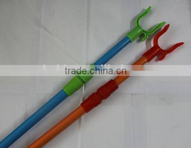 Telescopic cover metal handle with Cloth hanger fork in high quanlity