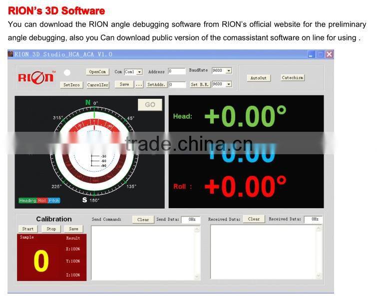 Wholesale & Retail DCM250B Low Cost 3D Digital Compass Sensor Circuit Board With Heading 0.8deg Tilt Angle Range +/-85deg