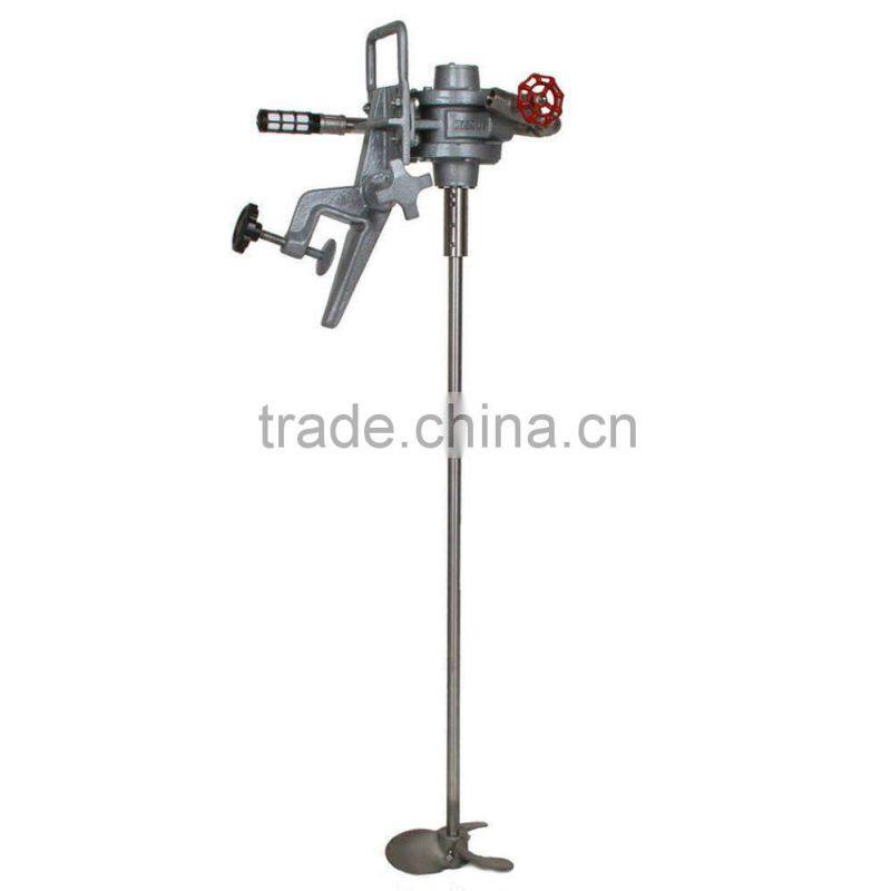 Air agitator, ADM122 open drum air mixer, 1/4 TO 1/2HP,316 stainless steel shaft