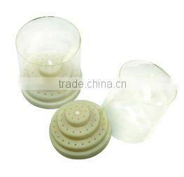 autoclavable circle needle/bur holder box,dental supply