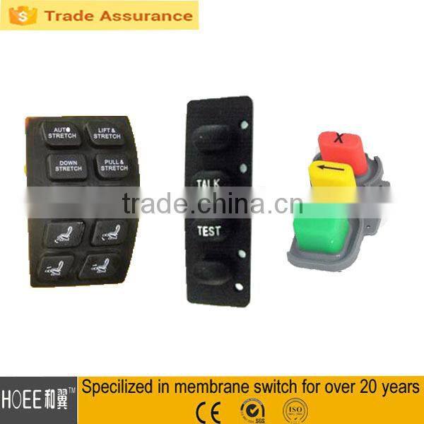 customized prototype silicone rubber keypad