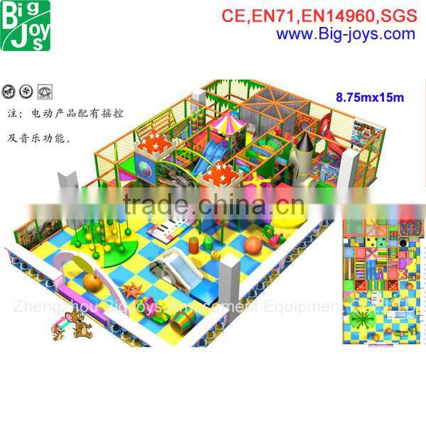 commercial kids indoor tunnel playground equipment, 2 floor tunnel indoor playground for sale
