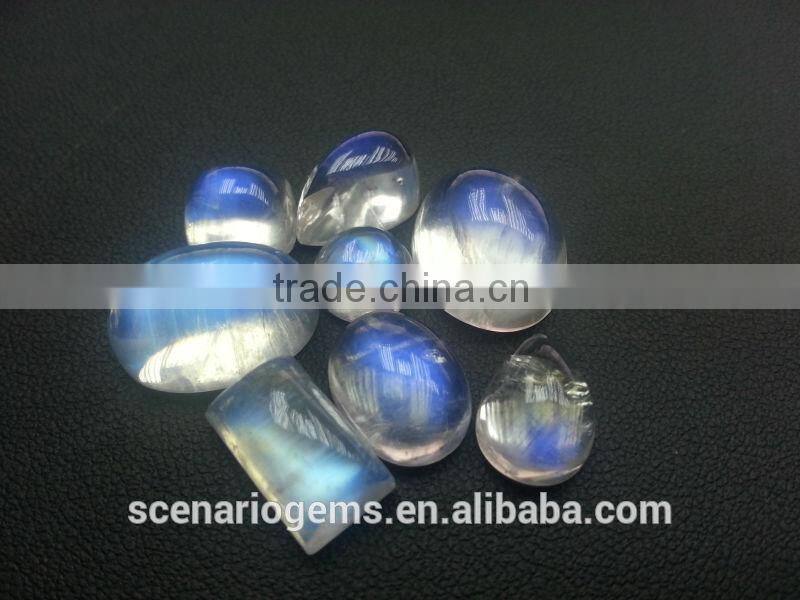 Natural Multi Shape Loose Gemstone Rainbow Moonstone