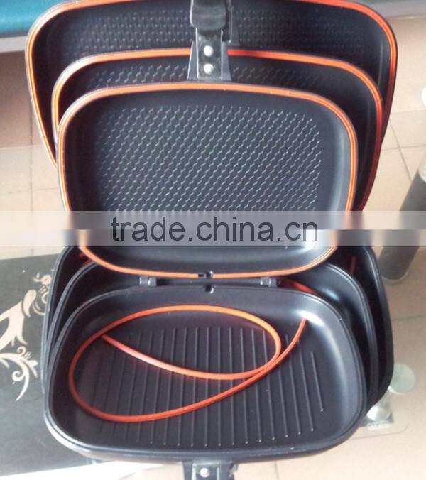 dessini die cast aluminium double sided frying pan