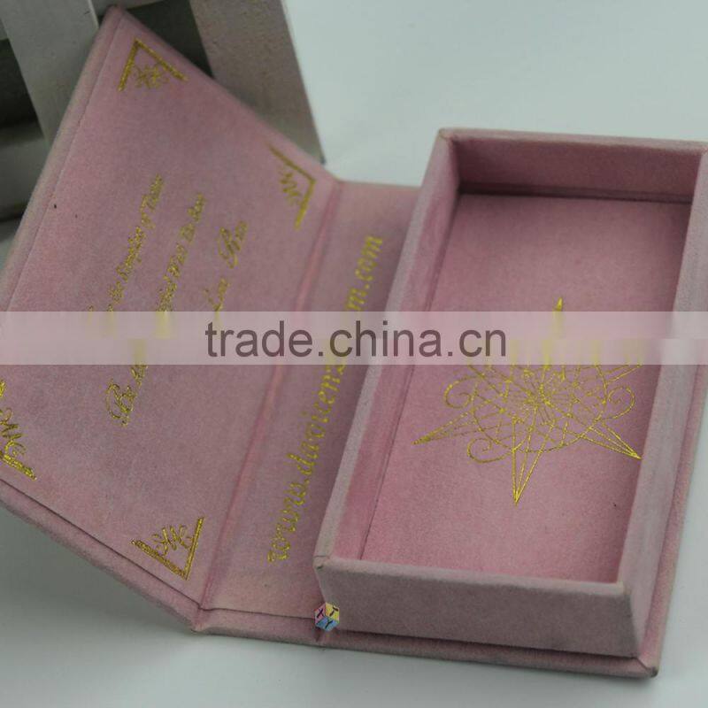custom pink box cheap private label eyelash packaging