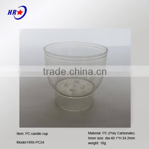 HRX-PC24 TRANSPARENT ROUND PC CUP OF TEALIAGHT CANDLE