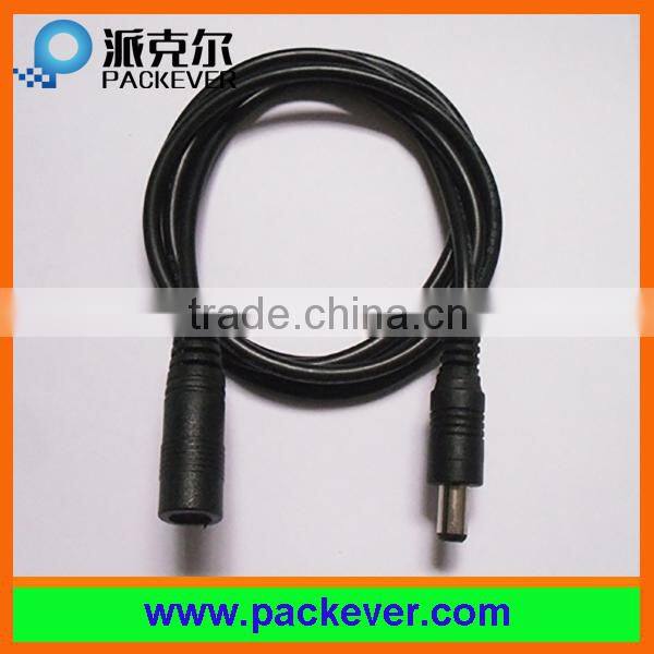 Black DC5-24V 5.5*2.1mm female/ male dc plug single color LED strip 1 in 3 out DC splitter
